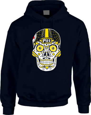 Pittsburgh Sugar Skull Hoodie