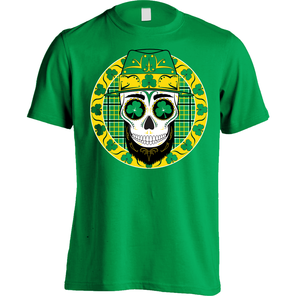 Leprechaun Skull Head Shirt Irish Celtic - Men's
